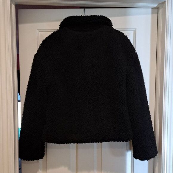 New Tommy Hilfiger Black Sherpa Toggle & Zip Lined Jacket Size XS MSRP $159 - Picture 2 of 16